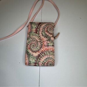 Boho Tie-Dye Crossbody Phone Wallet | Multi-Compartment Organizer Bag